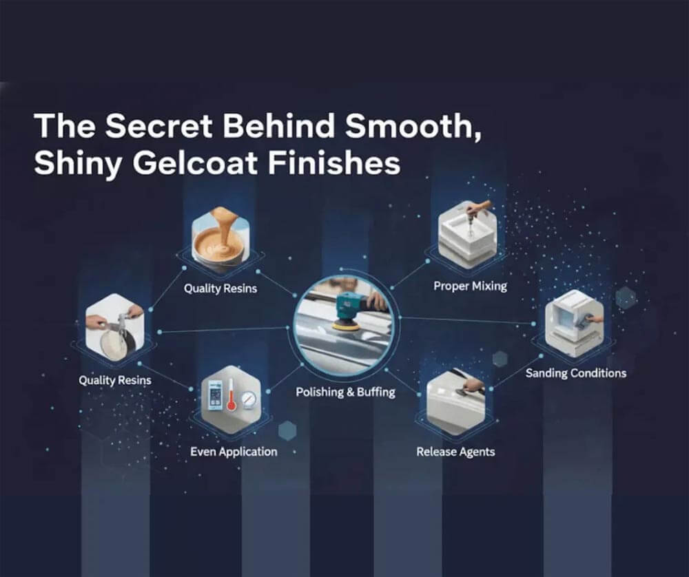 the secret behind smooth, shiny gelcoat finishes
